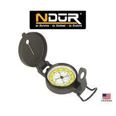 NDUR Engineer Directional Compass 戶外求生夜光羅盤指北針, 1個