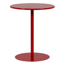 높은형 그레이 철제 와인 원형철제테이블 테이블, 레드  지름48cm 높이56cm