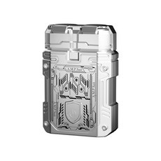 A.M.P. Suit 機甲科技磁吸電動刮鬍刀, 銀灰色, 如圖