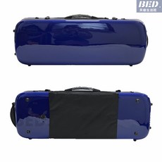 琴盒 中提琴琴盒 15/16/17寸地輪方形中提琴盒 可調節尺寸多色 中提琴玻璃鋼盒地輪 樂器配件 提琴盒, 藍方中, 1個