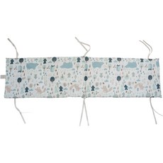 KIDS PARK 嬰兒純棉防撞床圍/軟墊, 藍北極熊圖案