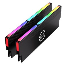 DS 2 in 1 ARGB LED 쿨러 방열판 냉각 조끼 핀 방사선 소산 DIY PC 게임 오버클로킹 MOD DDR DDR3 DDR4 (2세대 M 시리즈)