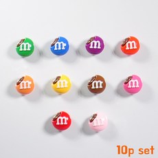 봉봉샵 한입M초콜렛 냉장고 현관문 자석 마그네틱, 한입M초콜렛 10p