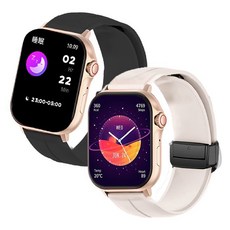 人因科技 ERGOLINK 2.13吋GPS定位心率血氧藍牙通話腕錶(SW320), 黑爵金