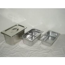 超優惠餐具達人【1/4調理盆】正304不銹鋼調理盒 沙拉盆 配料盒 白鐵盒 台灣製造, 1個, 1/4調理盒身*15CM(高)