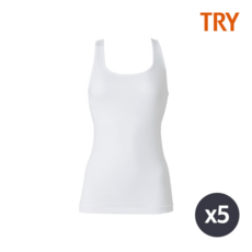트라이 트라이 여성 베이직 민소매 런닝 5매
