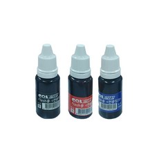 만년도장 리필잉크 15ml 번짐없는 FLASH잉크 색상선택 번짐없는잉크, 적색
