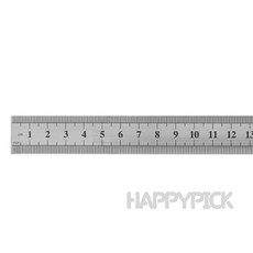 해피픽 양면 스틸자 (15cm) 측정자, 1개