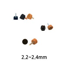 2.2mm 얇은 쇠핀 하이힐 굽/가는 구두굽 수선용, 검정:TD 0808 D형, 1개