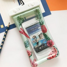 手機防水袋潛水袋防雨游泳通用可觸屏掛脖子騎手專用防摔防潮防塵, 1個, FS系列綠西瓜.防沉款*, 綠西瓜