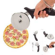 그립감이 좋은 스텐 피자로라 커터 피자롤러 피자커터기