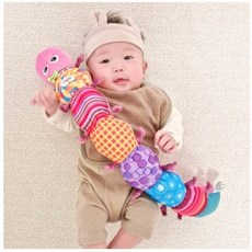 라마즈 뮤지컬 자극 애벌레인형, 핑크 (새상품), 1개