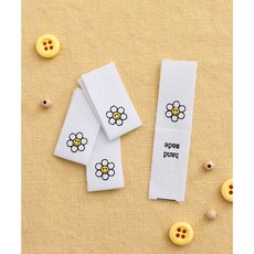 패션스타트 스마일 플라워 미니 끼움라벨 4개입, 4개, 멀티
