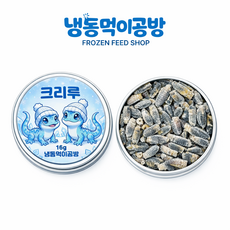 [머리 다리 더듬이 제거] 냉동 귀뚜라미 소16g 약250마리 파충류먹이 도마뱀먹이 크레스티드게코 관상어 파충류, 16g, 1개