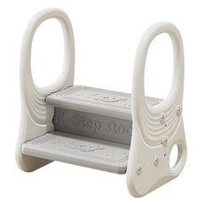 키들 아기 2단 계단 디딤대, 화이트, 1개
