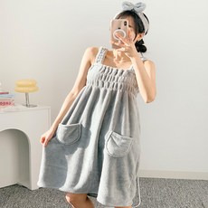 여성용 샤워가운, 그레이, 1개