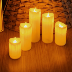 새로이온 5종세트조명 촛불 LED초 캔들 티라이트 양초 무드등 인테리어 소품