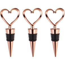 와인 스토퍼 3팩 병 재사용 가능한 누수 방지 코크스 커버 샴페인 신선도 유지