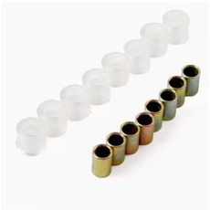 오토바이 부품 버퍼 투명 커버 후면 완충기 세트 배치 블록 10MM 고무, 8 piece