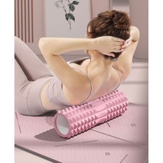 샤이닝포인츠 실내 운동기구 지압 마사지 미니 폼롤러, 1개, 분홍색
