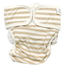 베이비앙 통풍이 잘 되는 기저귀 커버(원사이즈/입체형), 1개, 22오가닉 기저귀 커버 스트라이프
