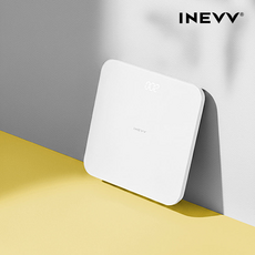 [이네브] V1 디지털 LED 체중계 정확한 가정용 몸무게 저울 다이어트 전자 측정기계, 1개, 화이트