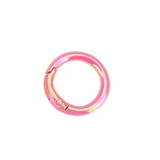 10pcs 직경 2.5cm 열쇠 고리 액세서리 스프링 버클 금속 랍스터 후크 쥬얼리 만들기, 02 4