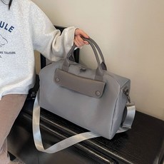 大容量旅行健身包 乾濕分離行李袋 短途外出手提包 輕便質感男女通用 多功能運動行李包, 灰色包包乾溼分離, 1個