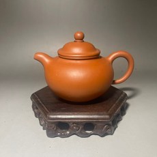 早期訂製江玉萍製原礦朱泥老壺半手工壺黨胚工藝收藏茶壺, 1個