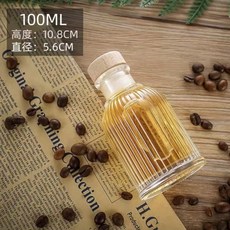 桃園有貨 釀酒瓶 玻璃分裝瓶 葡萄酒瓶 紅酒瓶 玻璃空酒瓶 自釀果酒瓶 密封玻璃瓶, 100毫升羅馬, 1個