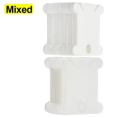 호환 플라스틱 실 보빈 실 정리함 크로스 실 보빈 와인더 DIY 재봉실 보관 도구, 01 100PCS, 03 Mixed