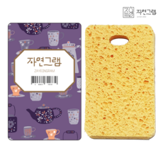 자연그램 천연 코코넛 제로웨이스트 수세미, 퍼플티, 1개, 1개