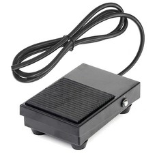 SINORS Momentary 풋 페달 스위치 2m 와이어 TFS-1 핸즈프리 금속 미끄럼 방지 온 오프 AC 250V 10A 블랙 280913 8855639969, SINORS Momentary 풋 페달 스위치, 2m