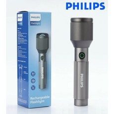 필립스 초강력 손전등 LED 미니 줌라이트 후레쉬 SFL2141 650루멘 휴대용 라이트 플래시라이트 군용 집중조명, 1개