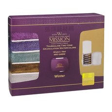 韓國Mission Tourmaline Two Tone雙色沉澱色管狀水彩顏料15ml盒裝5-34色, 5色 冬天系列 #MGC-0405W