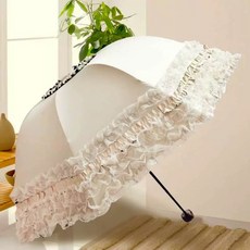 레이스 미니양산 공주풍 자외선 양우산 우산 빈티지 차단 5층밀크화이트