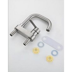 淼瀅精品衛浴 304不銹鋼雙孔冷熱洗臉盆水龍頭 單把雙孔台盆三孔盆龍頭 浴室家用洗手洗臉盆, 1個, B3051雙孔臉盆冷熱小7龍頭 單主體