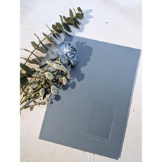 焦凡凡同款 《拍立得》 硬殼粗糙質感/燙金 結婚用書·登記書約本·保存書（不含書約）, 1個, 霧霾藍(他店書約請確認好尺寸再下單),不含拍立得