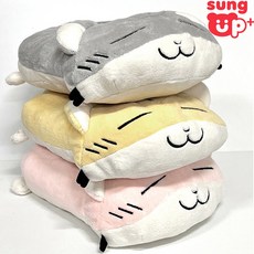 햄스터 쿠션 인형, 45cm, 그레이, 1개