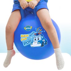 유아 로보카폴리 타는 손잡이 에어 점핑볼 승용 장난감 키즈