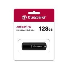 Transcend JetFlash 700 128GB USB 3.1 Gen 1 隨身碟, 1個