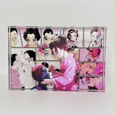 귀멸의 칼날 아카자 아크릴 스탠드 5x7cm 2PCS, 1세트