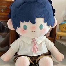 40cm 졸업식 세트 솜인형 앉은 솜인형옷 인형옷 넥타이 셔츠 솜깅이 스쿨룩 자세, 40cm 아기 옷 (인형 미포함), 체스트넛 캣 아카데미 3점