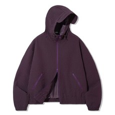 트릴리온 체크 패턴 후드 집업 윈드브레이커_퍼플 388546
