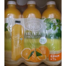 코스트코 돈시몬 발렌시아 오렌지주스 착즙 간식, 1L, 12개