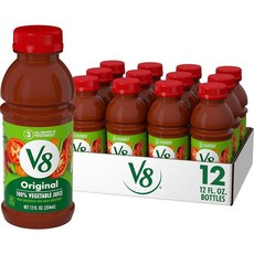 V8 Spicy Hot 100% 야채 주스 1.9L(64온스) 병 (6팩), 1.9L