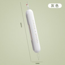 雙頭穿針拆線器 2合1多功能, 1個, 一秒穿針神器【灰白色1個】拆線穿針二合一