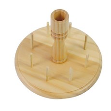 GHSHOP 8개 실 실 홀더 재봉 액세서리 가볍고 편리한 보빈 정리함 나무 실 홀더 랙 엉킴 자수, 목재, 나무 색, 1개