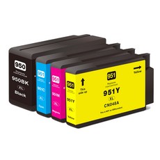 잉크다파라 HP 950 951 XL 호환잉크 세트, 1세트, 검정+컬러