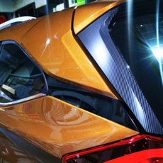 納智捷 URX 懸浮車頂貼 亮黑鏡面貼 直上旗艦級標配, 亮黑膜, 1個